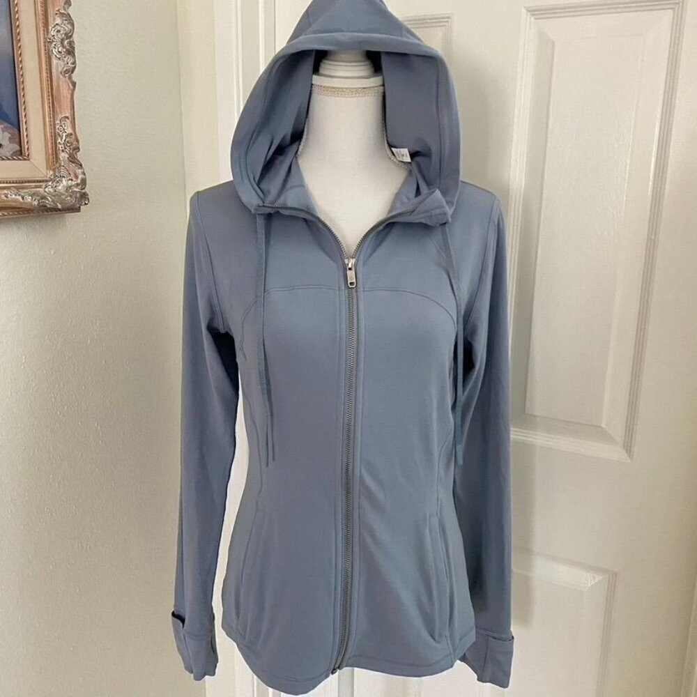 Lululemon Hooded Define Jacket Nulu Fabric Size 10 Preowned Water Drop SB